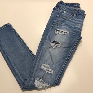 American eagle ripped jeans!